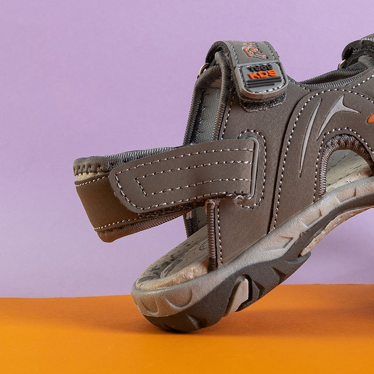 Gray boys 'Tores velcro sandals - Footwear