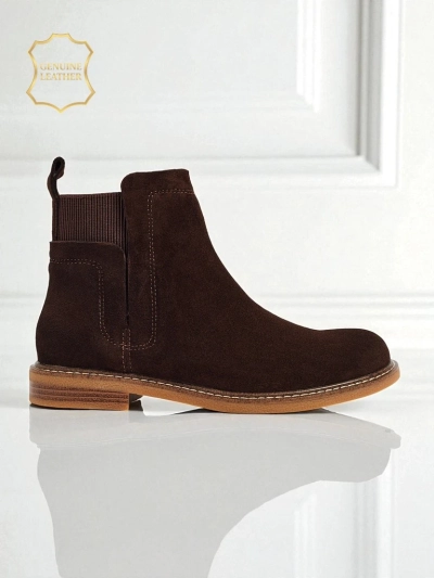 Altesse Ankle Boots in Dark Brown Suede