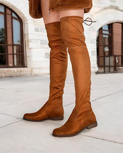 Royalfashion Wilen's Back-the-Knee Slip-On Boots Lianas