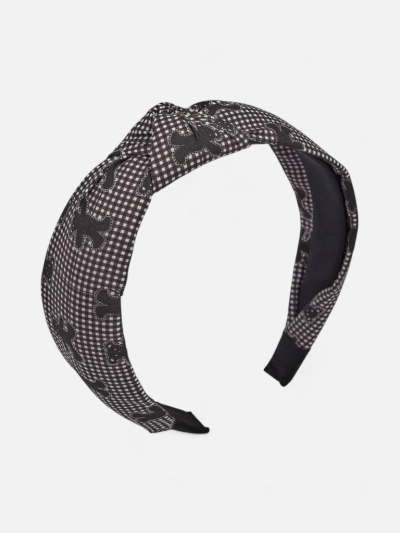 Royalfashion Повязка на голову с плетением в клетку и мишки