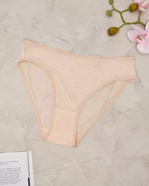 Royalfashion Beige women's mesh panties