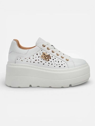 Atelle Women's Openwork Sports Sneakers Made of Natural Leather