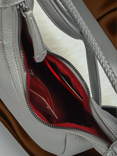 Royalfashion Väike naiste öko-nahast käekott dekoratiivse rihmaga Lacquea