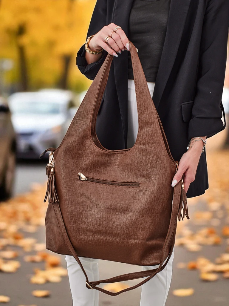 Suur naiste öko-nahast shopper-kott Crystal Haven