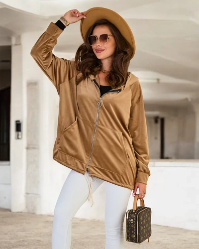 Royalfashion Women's Unzipped Hooded Sweatshirt