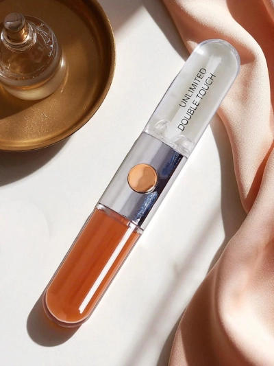 Lipstick and clear lip gloss 2-in-1 Coral Crush