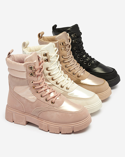 Bootsy Fuego Rosa - Stylish Women's Flat Heel Boots