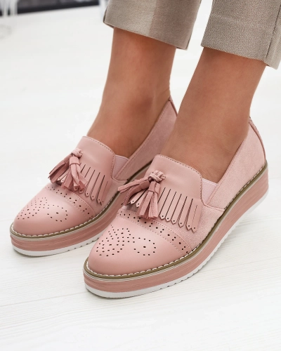 Roosad naiste madala kontsaga poolsaapad Veolita- Footwear