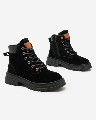 Royalfashion Black women's insulated trapper boots Radoras