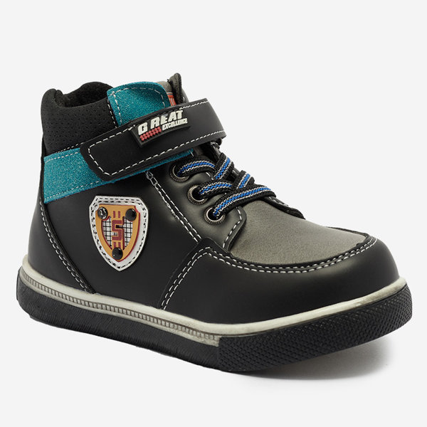 Черные ботинки для мальчиков Wiasio- Footwear