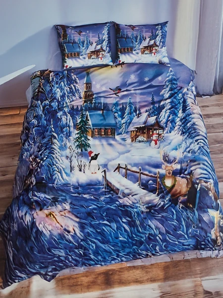 Royalfashion Рождественское постельное белье 160x200 комплект 3 предмета