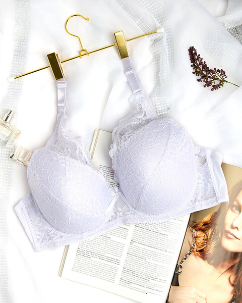 Royalfashion Women's bra decorated with lace