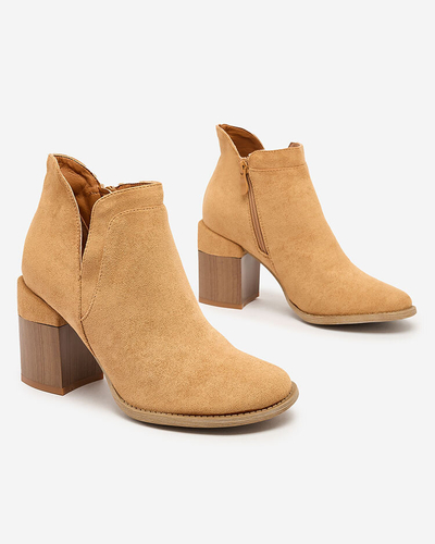 Royalfashion Camel женские сапоги на шпильке Ricteas