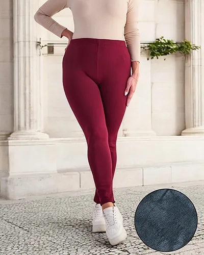 Royalfashion Naiste isoleeritud treggings püksid PLUS SIZE