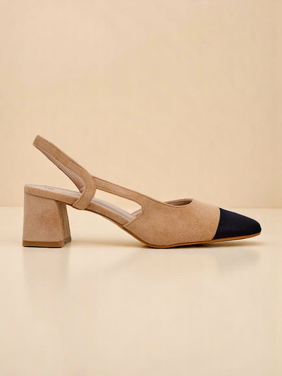 Royalfashion Женские туфли-лодочки на низком каблуке с декоративным носком Eleganzo