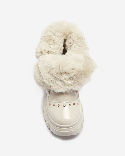 Beežid naiste pitsiga lumesaapad Fentes- Jalatsid