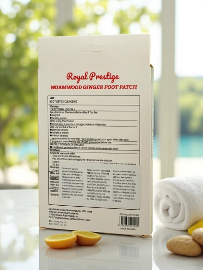 Aura Pedis: Natural Detoxifying Foot Patches with Ginger and Wormwood 50g