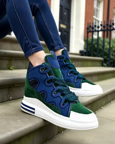 Royalfashion Kõrged spordijalatsid naistele varjatud kontsaga Oblaffi