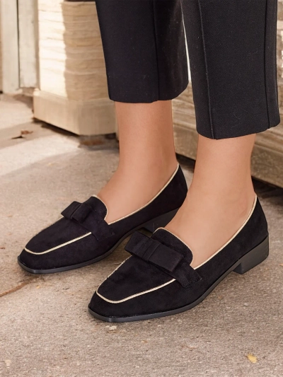 Royalfashion Femmes loafers avec un noeud Refenni