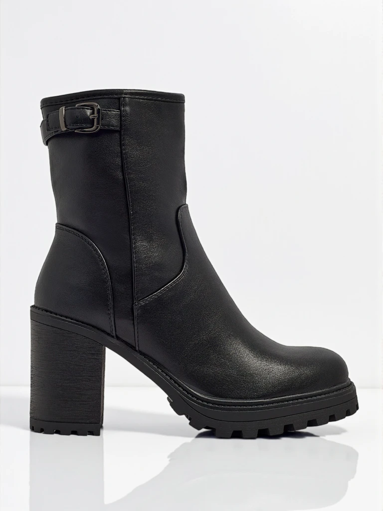 Women's Sylvarra Eco-Leather Heeled Ankle Boots