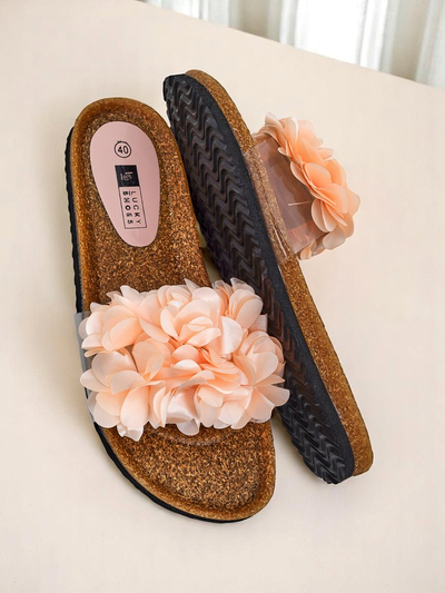Royalfashion Women's Flip-Flops with Flowers Flora Soft