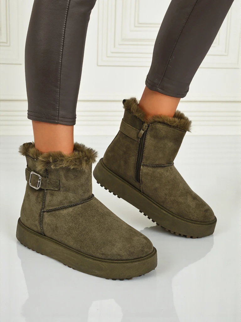 Royalfashion Короткие женские ботинки a'la снегоходы Aurelia Classico