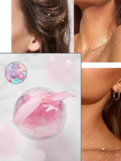 A fluffy, ball-shaped highlighter