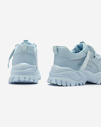 Blue women's sneaker sports shoes Evilpo- Footwear
