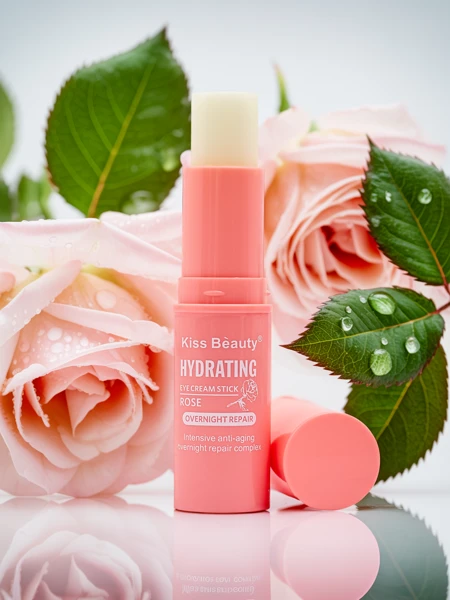 Anti-wrinkle, moisturizing and regenerating rose eye cream stick