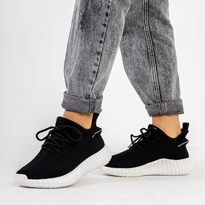 Black and white Fransi women's sports shoes - Footwear