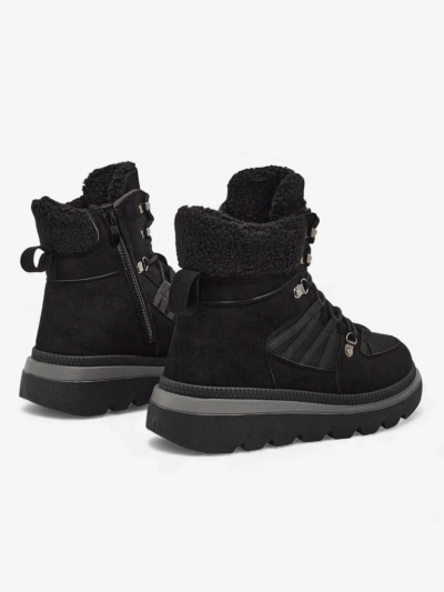 Naiste poolsaapad Aurora, mustad, nahast, elegantsed, sügiseks