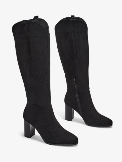 Women's Ersenal Eco-Suede Block Heel Boots