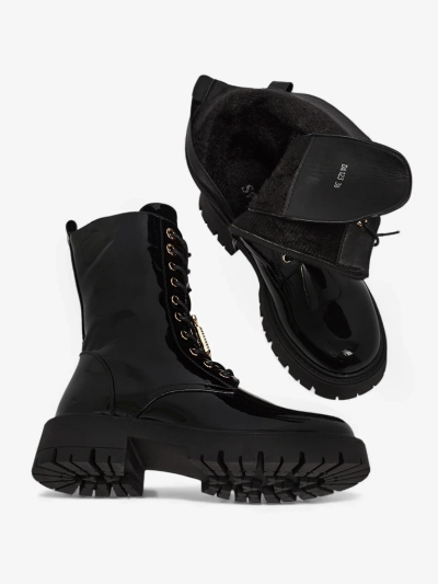 Naiste Saapad Luna Mustad Nahast Elegantsed Sügiseks