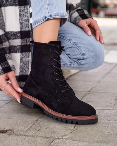 Royalfashion Women's Lace-up Ankle Boots Gosop