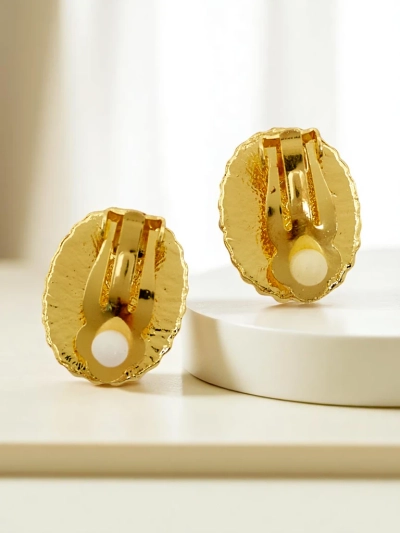 Royalfashion Klõpskinnitusega naiste kõrvarõngad kristalli ja tsirkooniaga