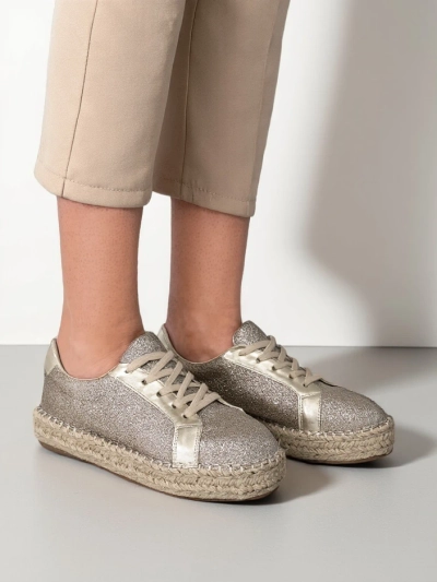 Royalfashion Women's sneakers with glitter Sercele