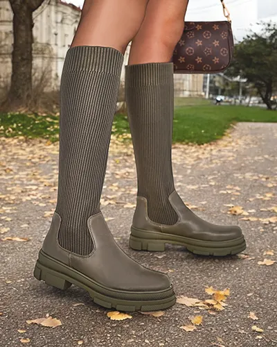 Royalfashion Women's Slip-On Boots Bireno