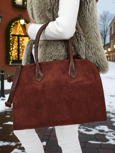 Dorelle Women's Eco Suede Shopper Bag