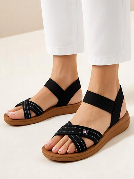 Royalfashion naiste sandaalid elastse Zerefisega