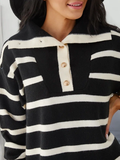 Royalfashion Women's long striped sweater dress