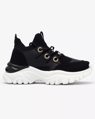 Women's sports sneakers in black Hasola- Footwear