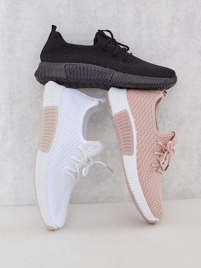 Valged naiste kangast spordijalatsid Vobbu- Jalatsid