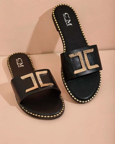 Royalfashion Женские шлепанцы на плоской подошве Solof