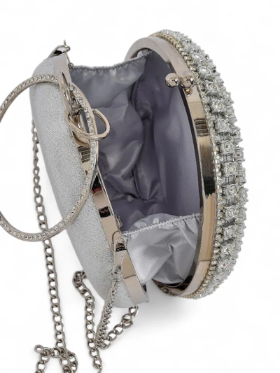 Royalfashion Women's Clutch Bag with Zirconia Elira Noir