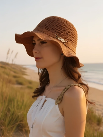 Royalfashion Naiste laiade servadega müts Wave Breeze