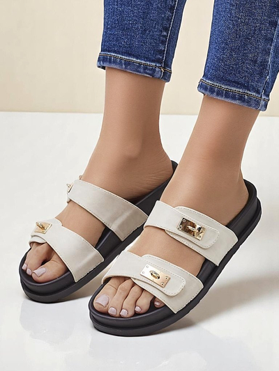 Женские сандалии Royalfashion с декоративными пряжками Costes