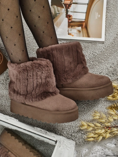 Women's snow-style boots with fur Irelle