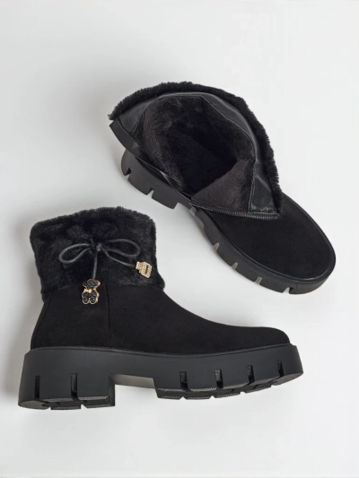 Kõrgemad naiste öko-seemisnahast karusnahaga saapad Vernaya