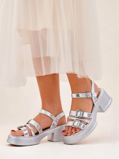 Royalfashion Женские босоножки на низком каблуке Otteze