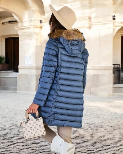 Royalfashion Kvinnors quiltade vinterjacka
